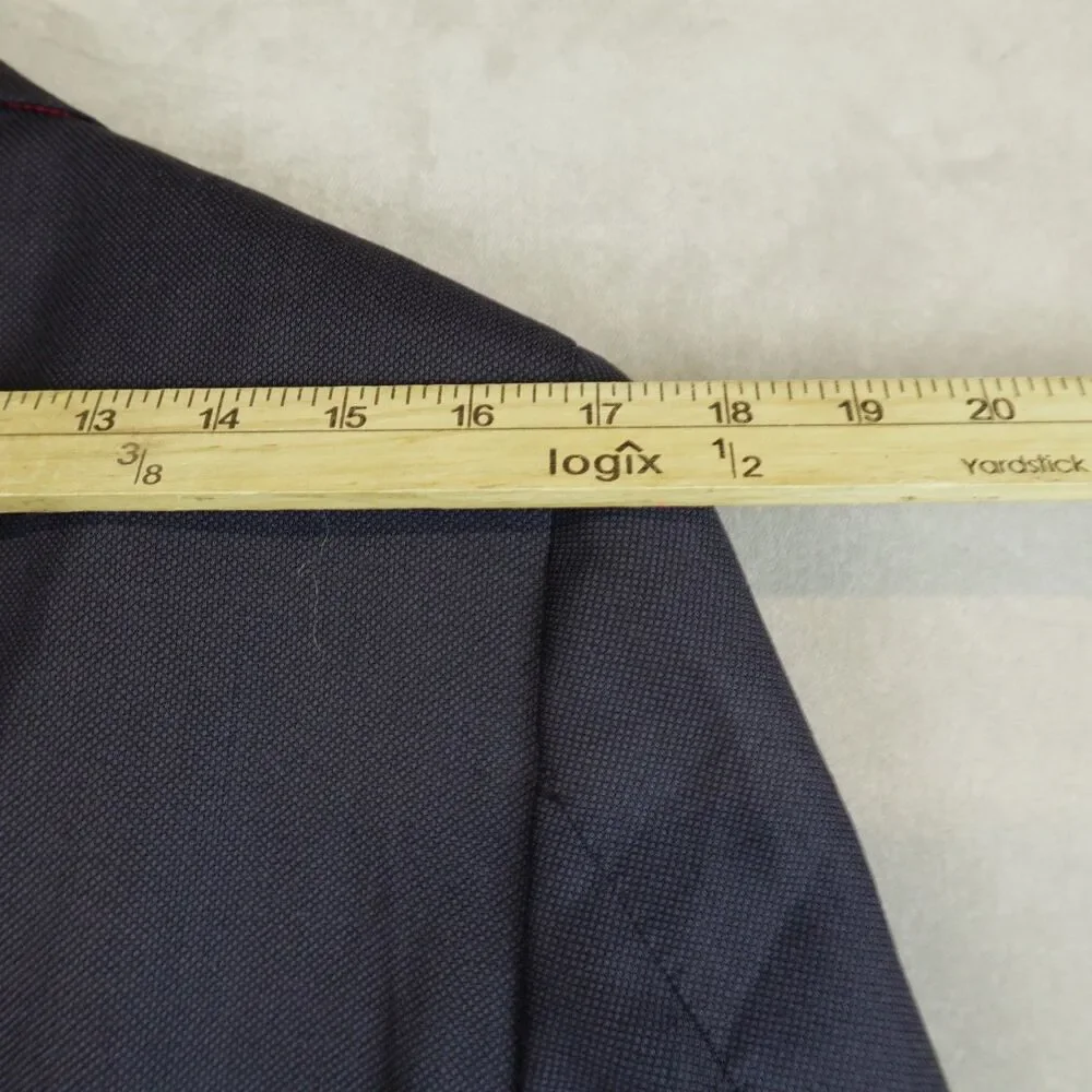 Suit Supply Blazer Sienna Single Breast Navy Vitale Barberis Pure Wool Size 38L